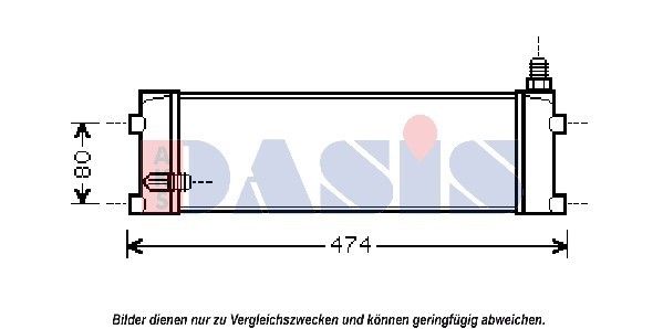 AKS DASIS Eļļas radiators, Motoreļļa 396003N